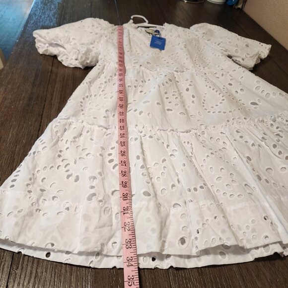 Tuckernuck X Cameran Eubanks Wimberly White Eyelet Palmer Dress NWT Med - Picture 10 of 11